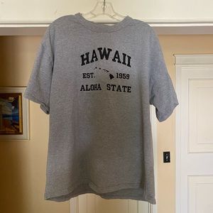 Grey Embroidered Hawaii Ascolour Tee Shirt